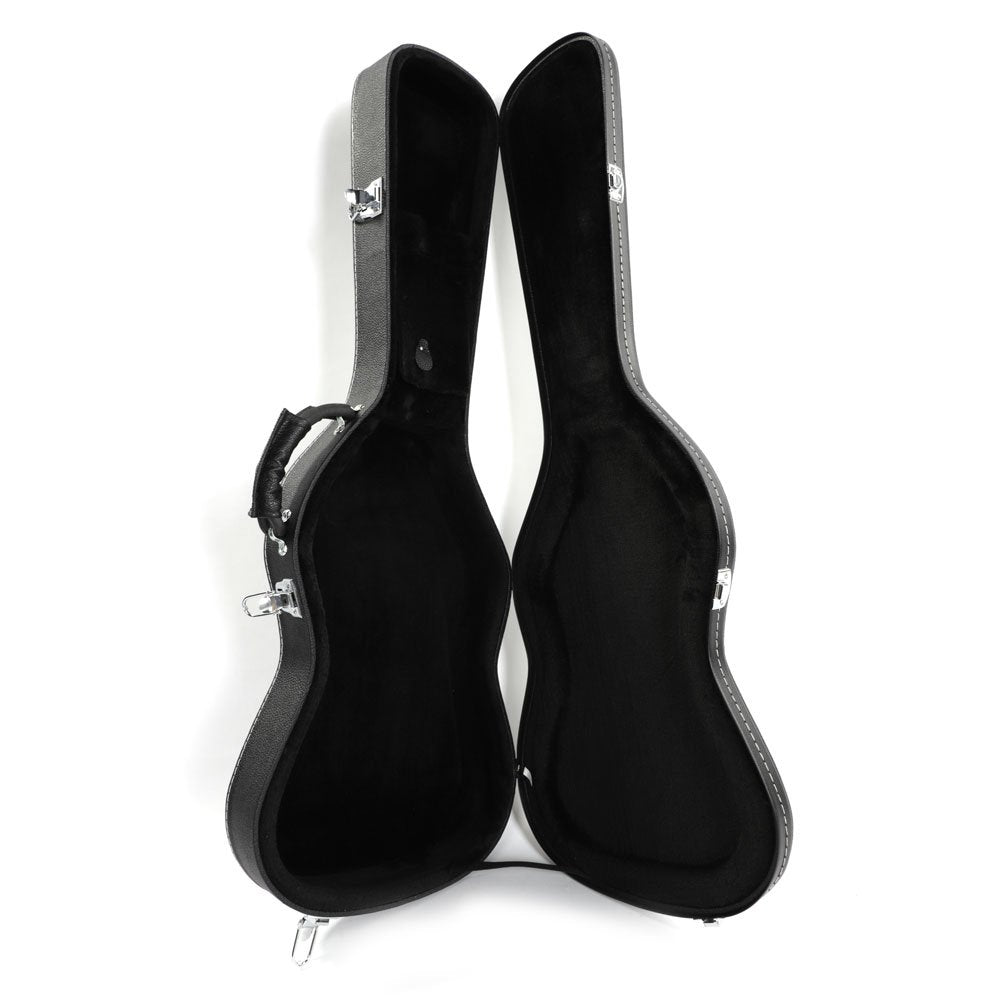 Ktaxon Electric Guitar Hard Case, Wooden Hard Shell Protective Carrying Case For Kst Style Electric Guitar With Lock Latch Paddi